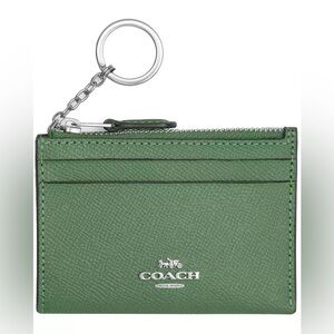 NWT Coach Mini Skinny ID Case Soft Green
